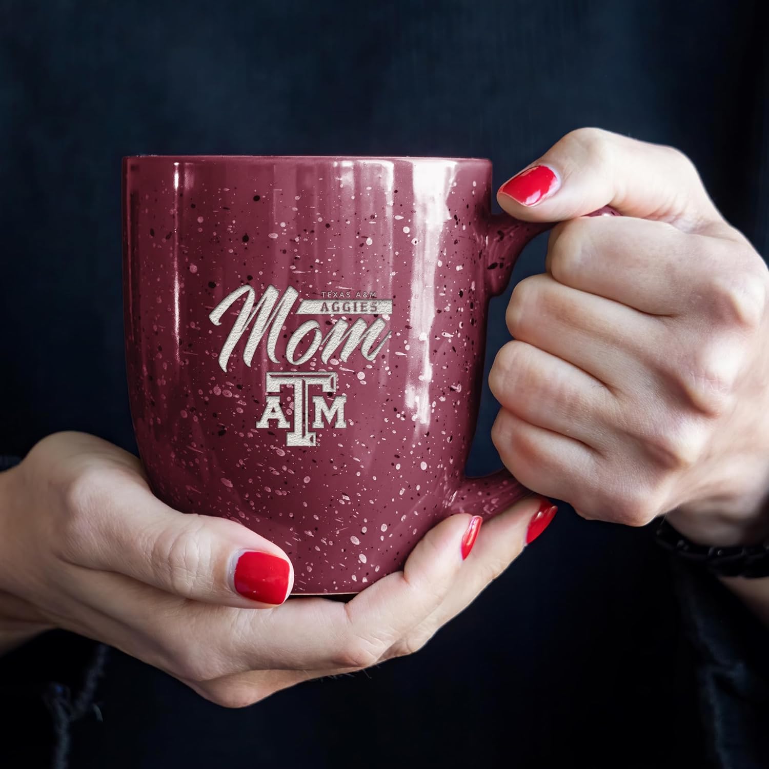 Rico Industries NFL Football Tennessee Titans Speckle 12oz Laser Engraved Campfire Mug - Image 4