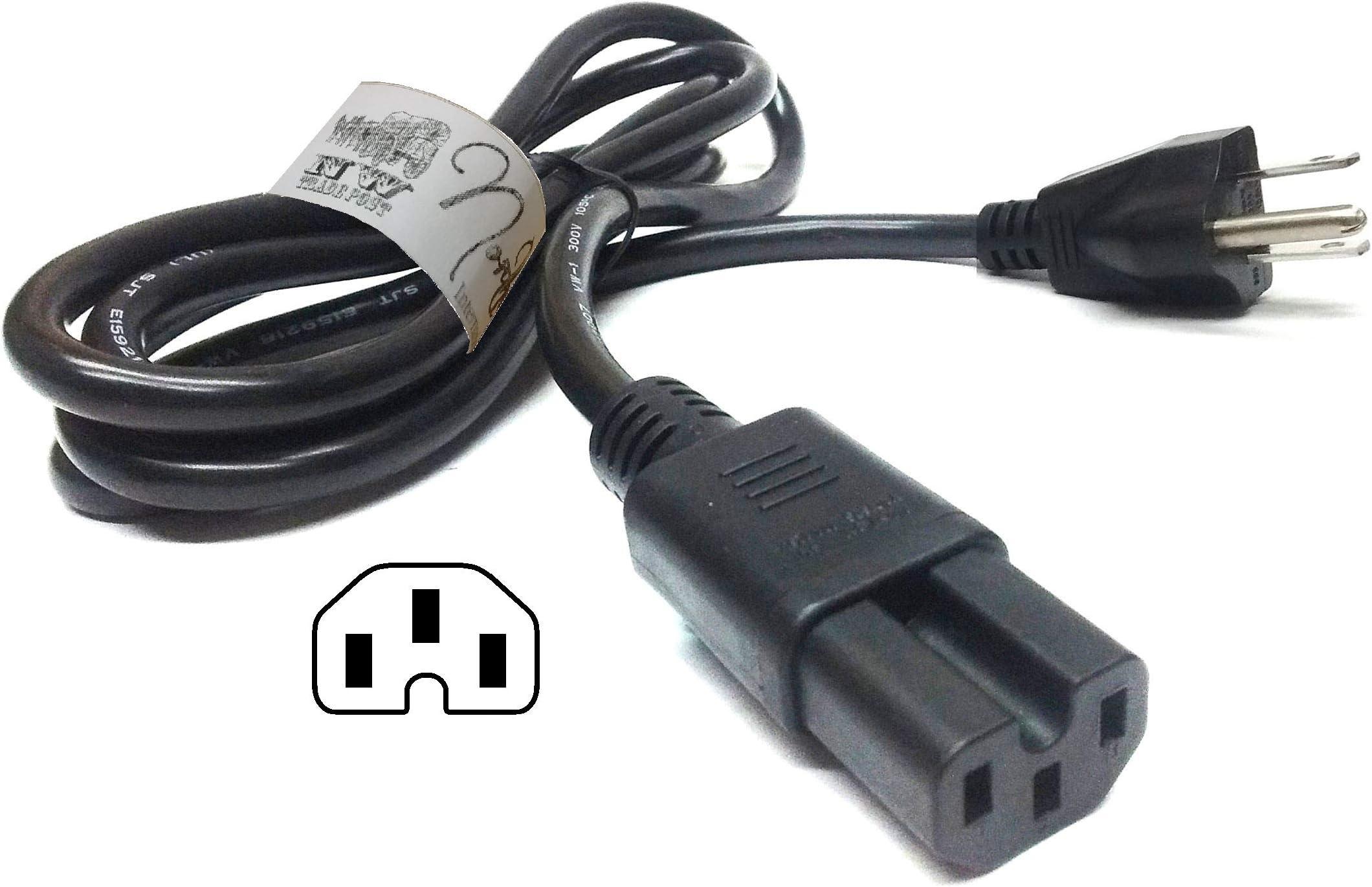 6ft AC Power Cord - Compatible with Cisco Switch Model 72-0770-01 37-1132-01 CAB-9K12A-NA 3900 7500 WS-CAC-1000W 6000 6500, WS-5008B 5002 5505 NEMA 5-15P to IEC C15 10A/125V 18AWG