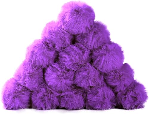 Bolas de pompones para manualidades, accesorio de disfraz de pompones rosas grandes, bolas de pompones para artes y manualidades, decoración