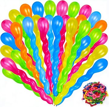100Pcs 40 Inches Latex Spiral Balloons for Assorted Boys Girls Birthday Party Balloons