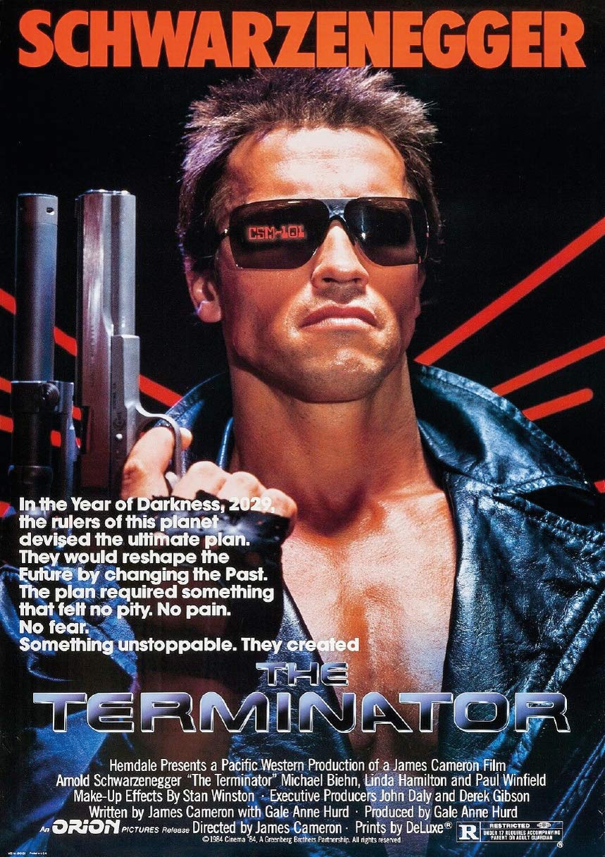 Printshop The Terminator Movie Poster - A1 Or A2 (A2 (594Mm X 420Mm))