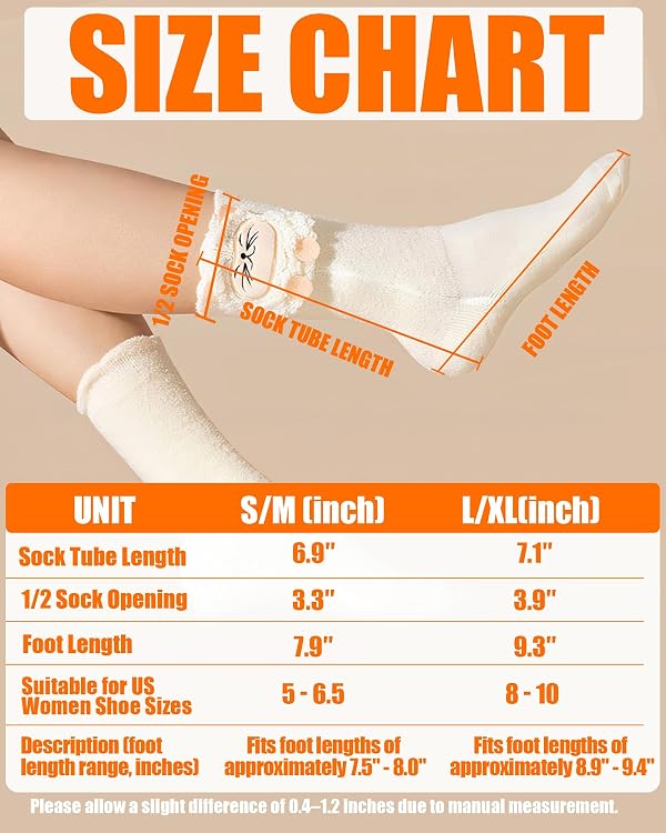 Heated Socks for Kids and Women - Boys and Girls Cute Electric Heating Socks,Upgraded 4000mAh Battery Pack (Not Ski Socks) (White for Women Adult, S/M) by CYCYHEAT - Image 5