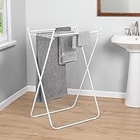 Vista 4 de Honey-Can-Do Tendedero plegable de metal blanco DRY-09864 blanco