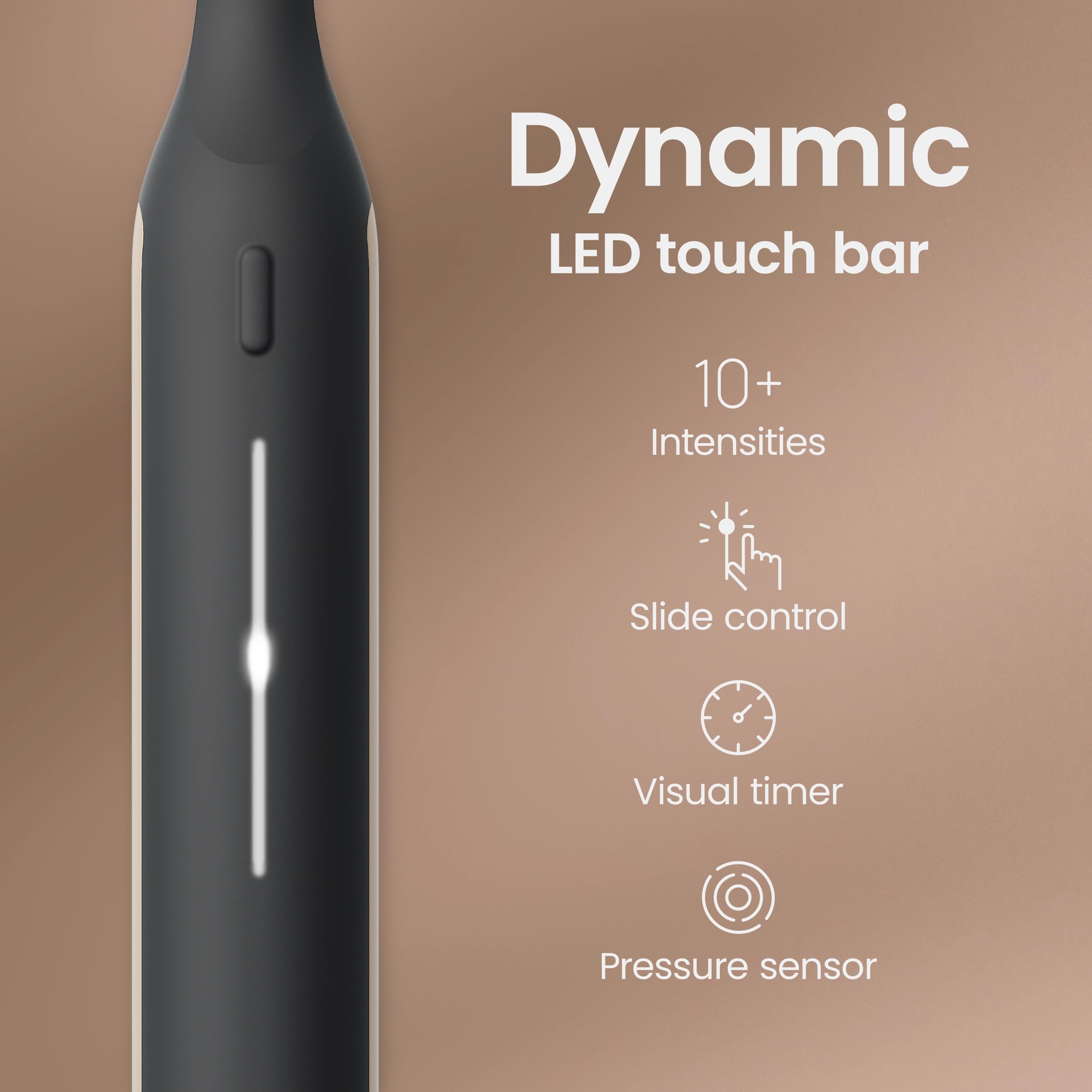 Quip Cepillo de dientes inteligente Ultra Next Generation - Cepillo de dientes eléctrico temporizado con estuche - Cabezal de cepillo reemplazable, cerdas suaves, mango de silicona, duración de la