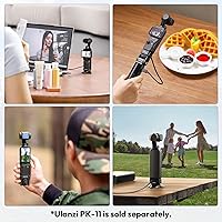 Vista 5 de ULANZI PK-08 Mini Trípode de Bolsillo para DJI Osmo Pocket 3, Trípode Mini Multiusos con Tornillo de Montaje de 1/4' para Insta360 X5 X4 X3