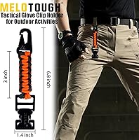 Vista 30 de MELOTOUGH Soporte táctico para guantes de trabajo para mochila táctica, cinturón de herramientas