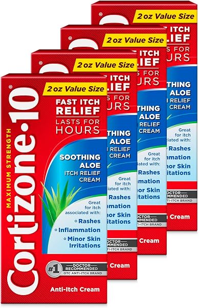 Cortizone-10 Soothing Aloe Itch Relief Cream Pack of 4
