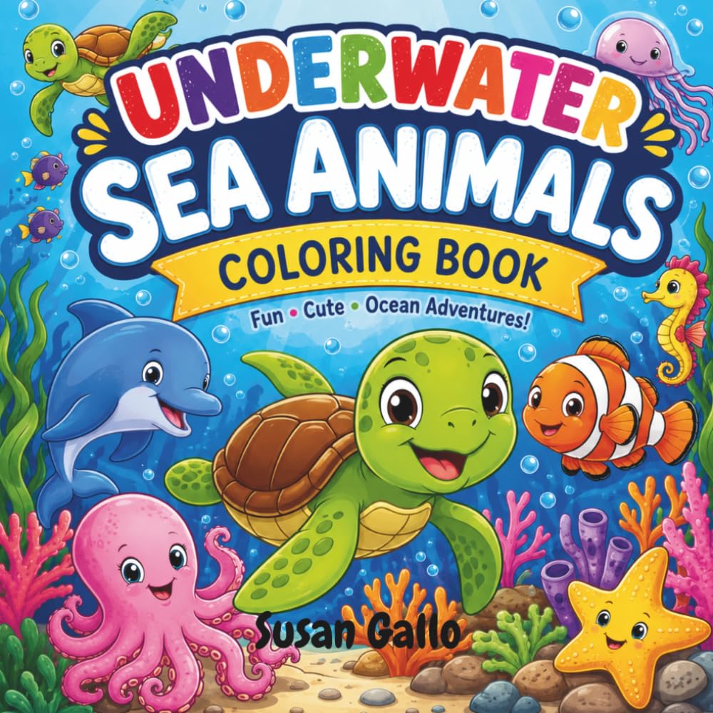 Underwater Sea Adventures: Coloring Book
