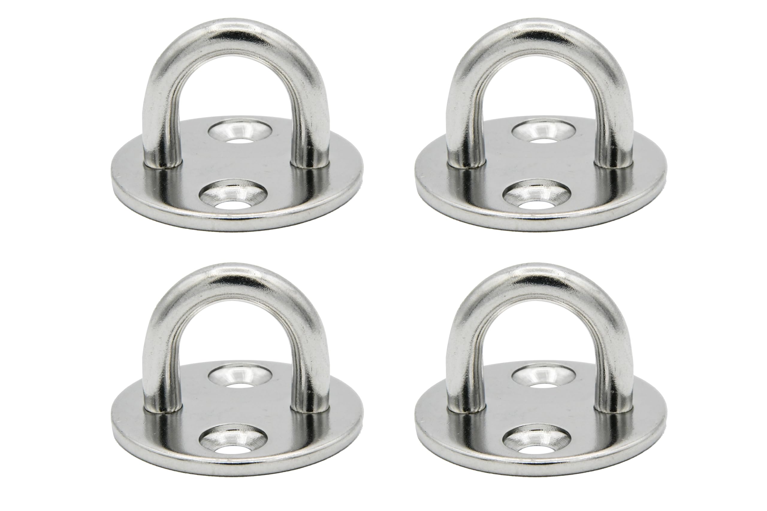 Vinland Marine 304 Stainless Steel Pad Eye 500lbs Capacity Ø1.57 Round Plate Eye Hooks Heavy Duty Round pad Eye Plate Stainless Steel pad Eye Sailboat