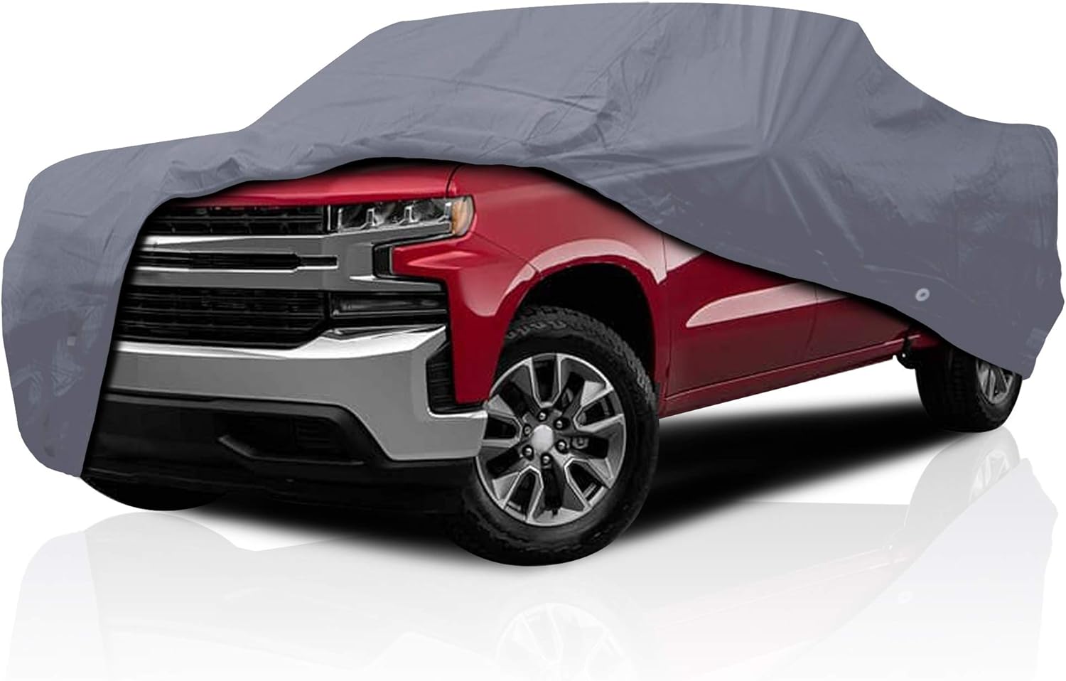 DaShield Ultimum Series Supreme Semi Custom Full-Size Truck Car Cover for Chevrolet Chevy Silverado 1500 2016 Crew Cab Pickup 6.6 Feet Bed All Weather Protection Heavy Duty Durable Full Coverage