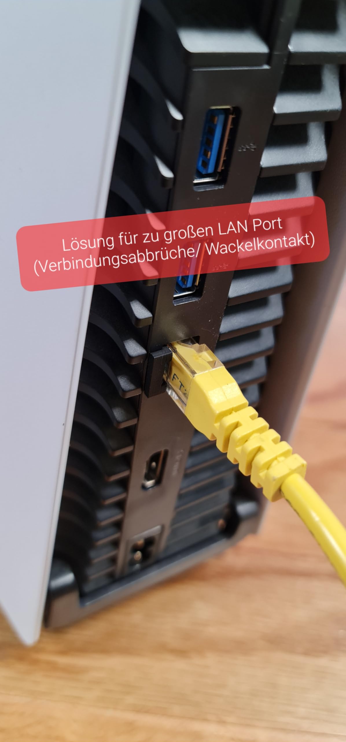 Generisch Adattatore porta LAN adatto per PS5/PS5 Pro (collegamento intermittente/contatto oscillante)