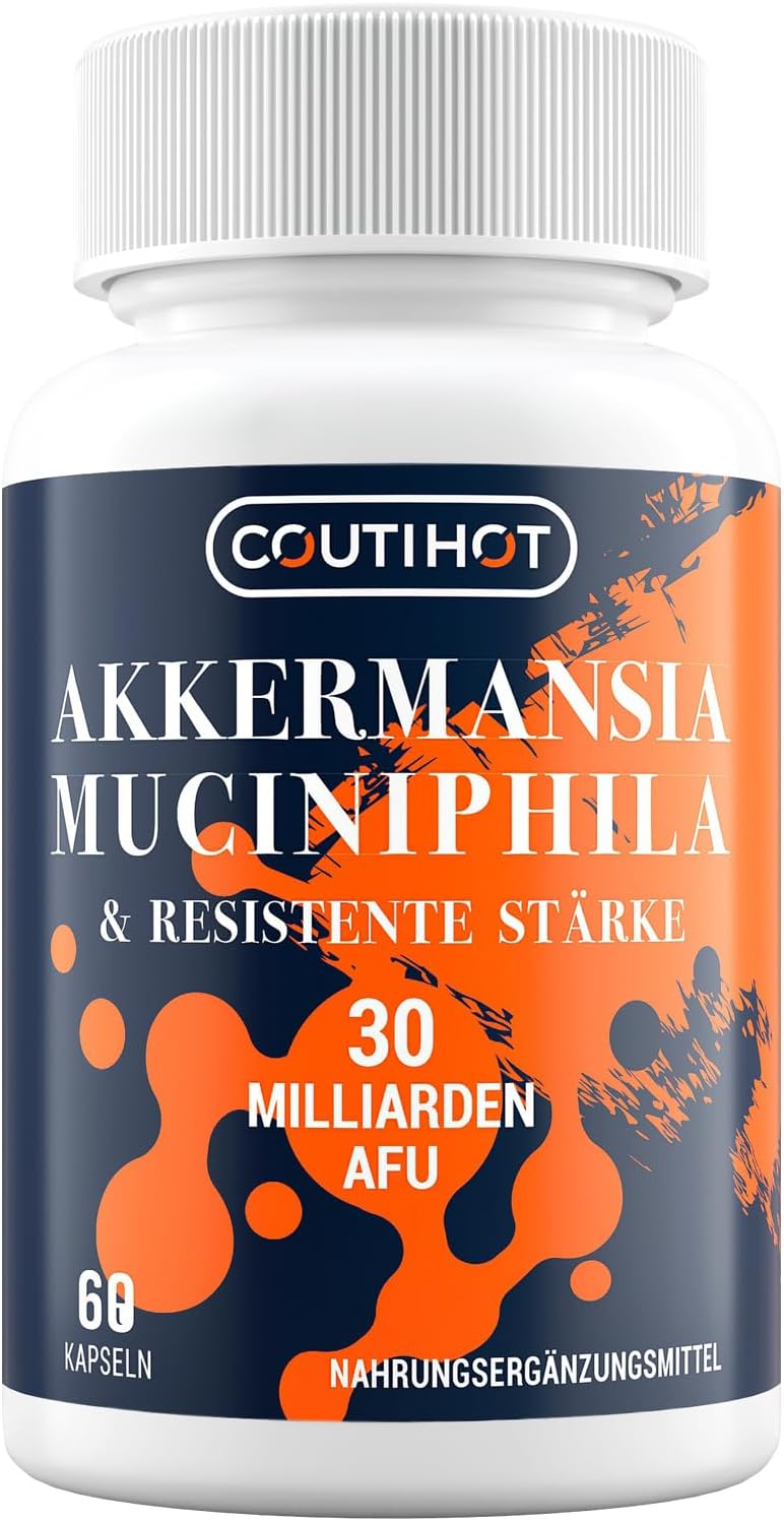 Akkermansia Muciniphila 30 Miljard AFU – met Resistente Zetmeel | Niet-GMO & Glutenvrije Formule voor Vrouwen & Mannen – 60 Vertraagde Vrijgave Capsules