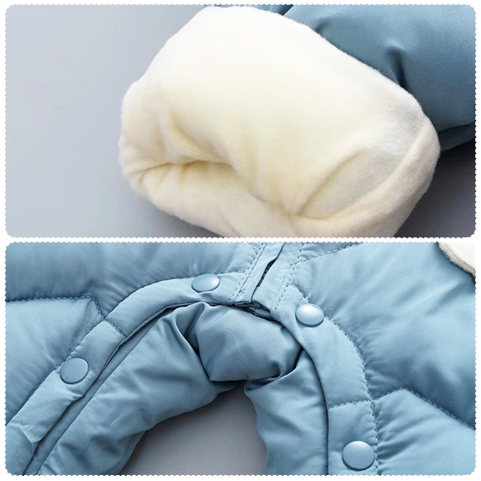Tute da Neve Neonato Pagliaccetto con Cappuccio Bambini Bambine Tuta Inverno Tuta de Sci Ragazza Ragazzi