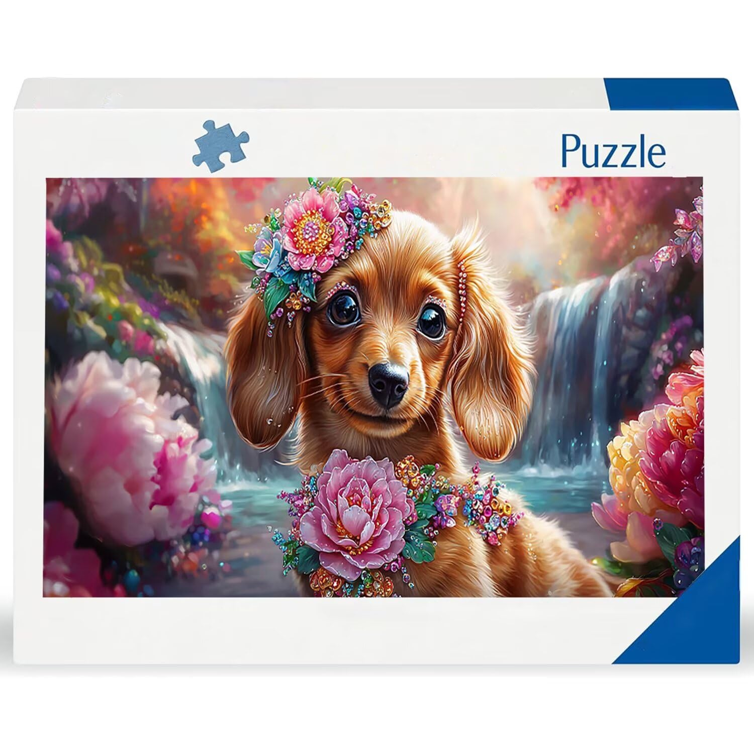 Puzzle dla dorosłych 1100 krajobrazowy kwiat psa, 1100 elementów, puzzle dla dorosłych, gra edukacyjna, 87 x 42 cm, odpowiednie do dekompresji i dekoracji ścian, prezenty puzzle, g-223