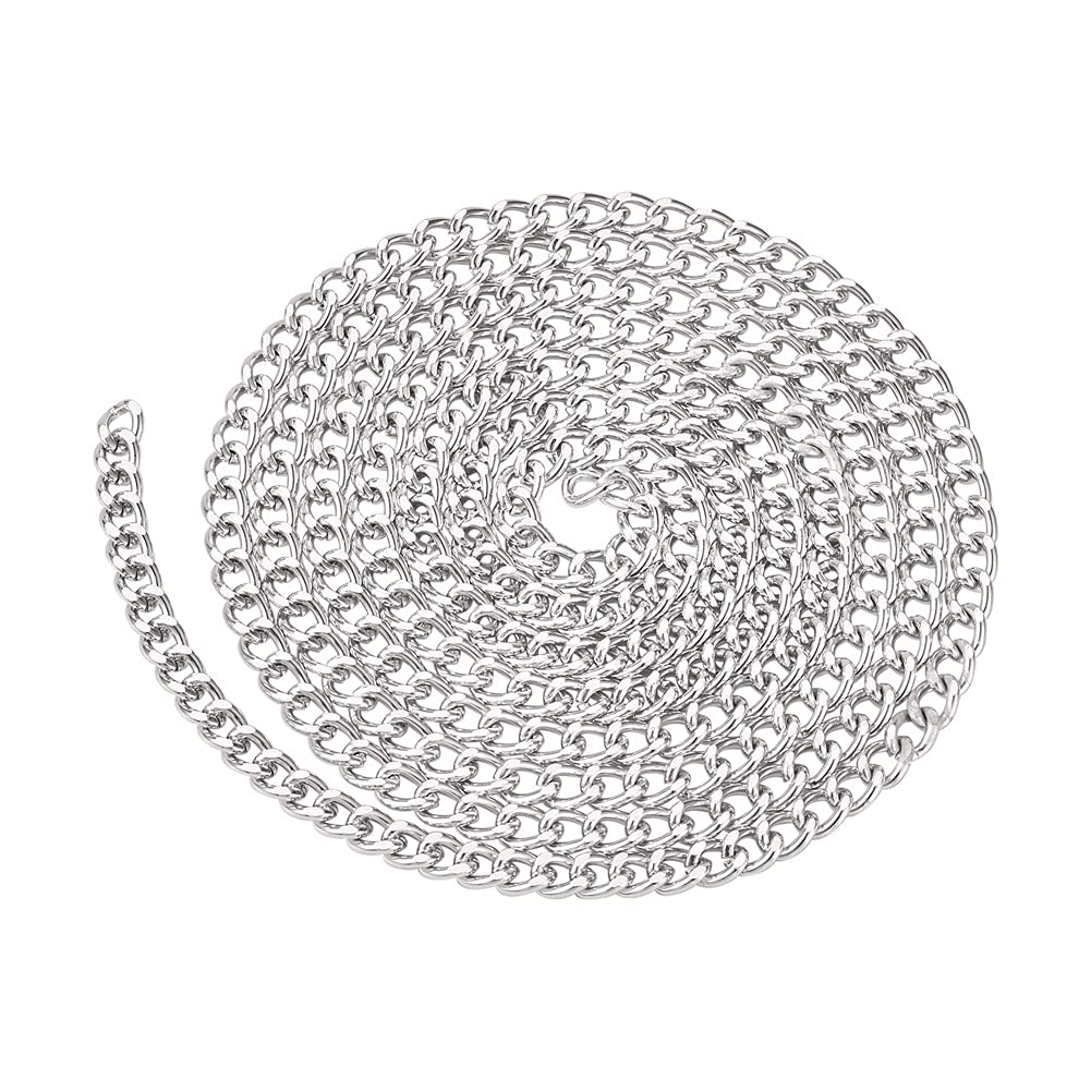 Catena Barbazzale Argento Sterling 925 Con Perline – 1 Metro, Per Braccialetti E Collane Fai Da Te, Con Panno E Sacchetto In Velluto