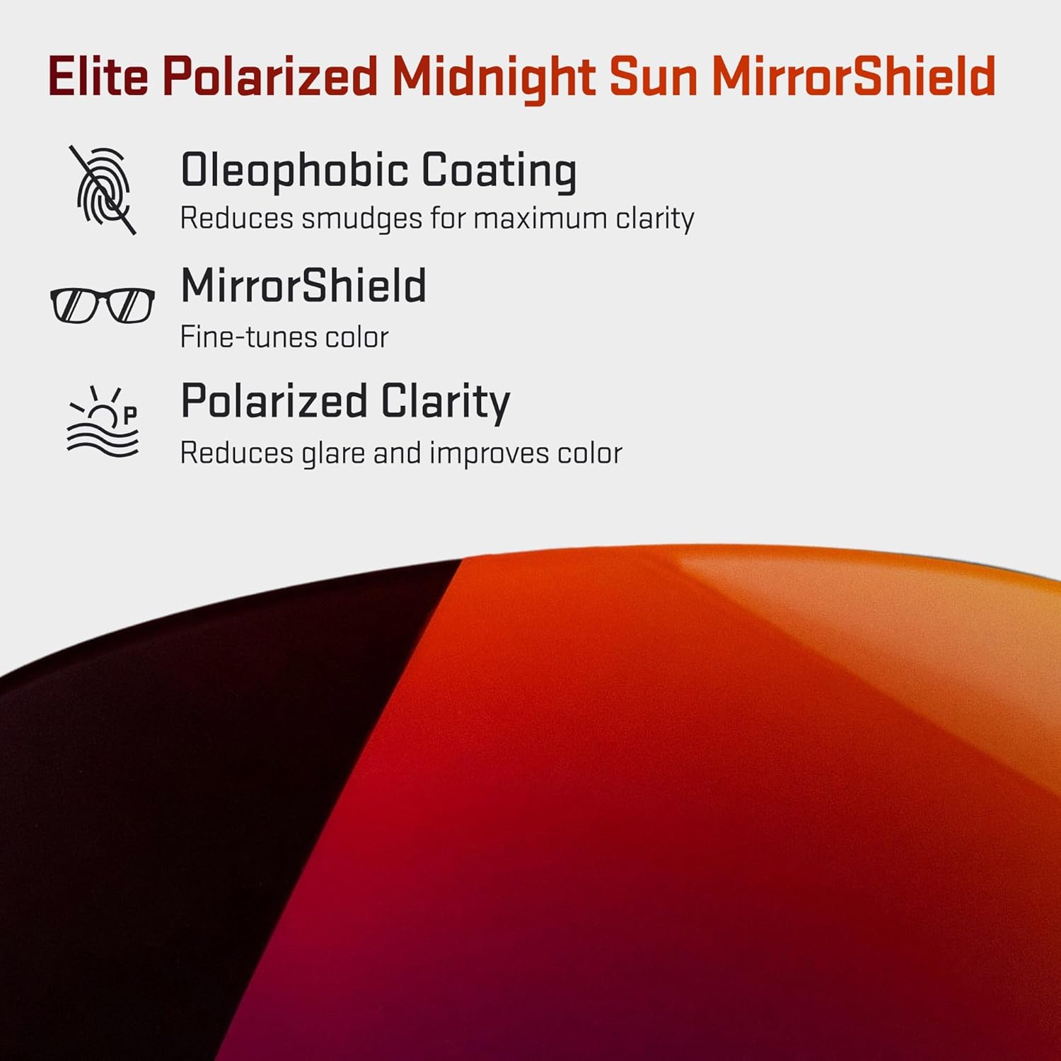 Revant Replacement Lenses for Ray-Ban RB4033 60mm Sunglasses - Elite Polarized Mirrored Midnight Sun