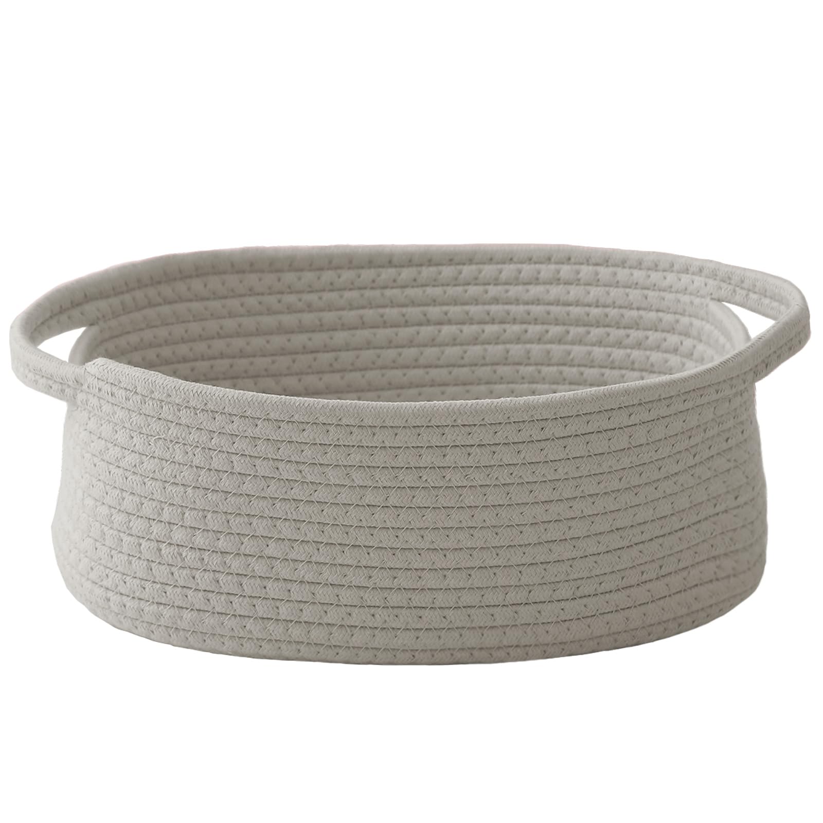 Small Woven Basket - White Gift Basket -22