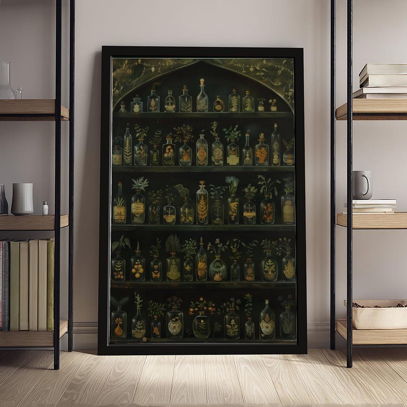 Poster sur toile représentant une potion de sorcière - Décoration de chambre à coucher, bureau, chambre - Cadeau - 30,5 x 45,7 cm (L x l)