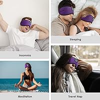 Vista 7 de MUSICOZY Sleep Headphones, Bluetooth 5.4 Sleep Mask Headband Headphones Sleeping Eye Mask, Wireless Music Earbuds Earphones with HD Stereo Speakers