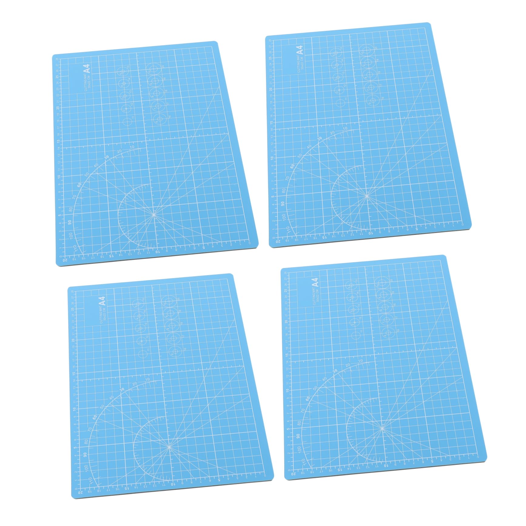HOMSFOU Large Quantity Pvc Cutting Boards 4pcs Fabric Cutting Mats Non-slip Table Protection Mats for Diy Projects