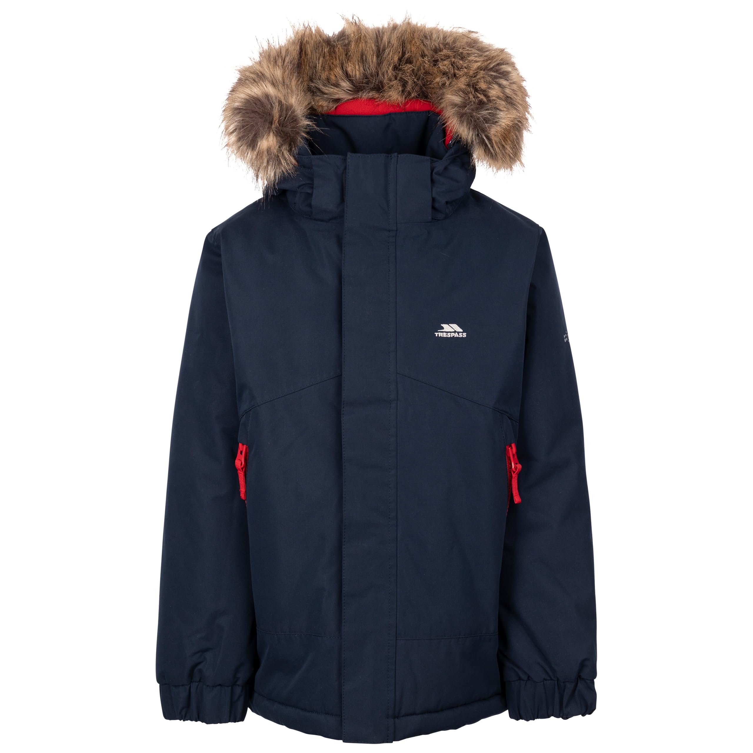 Trespass (9-10 Years, Navy) Kids Waterproof Padded Jacket Hood Wyald