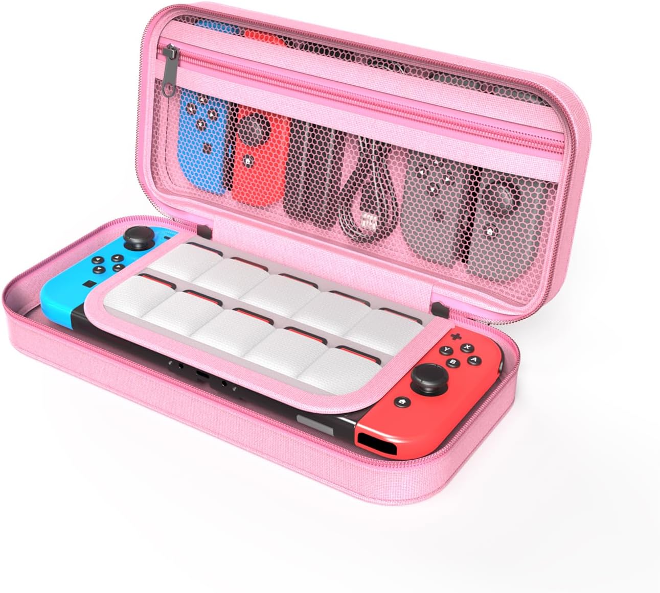 HYGMOCC Carrying Case for Nintendo Switch/Switch OLED, Foldable Soft