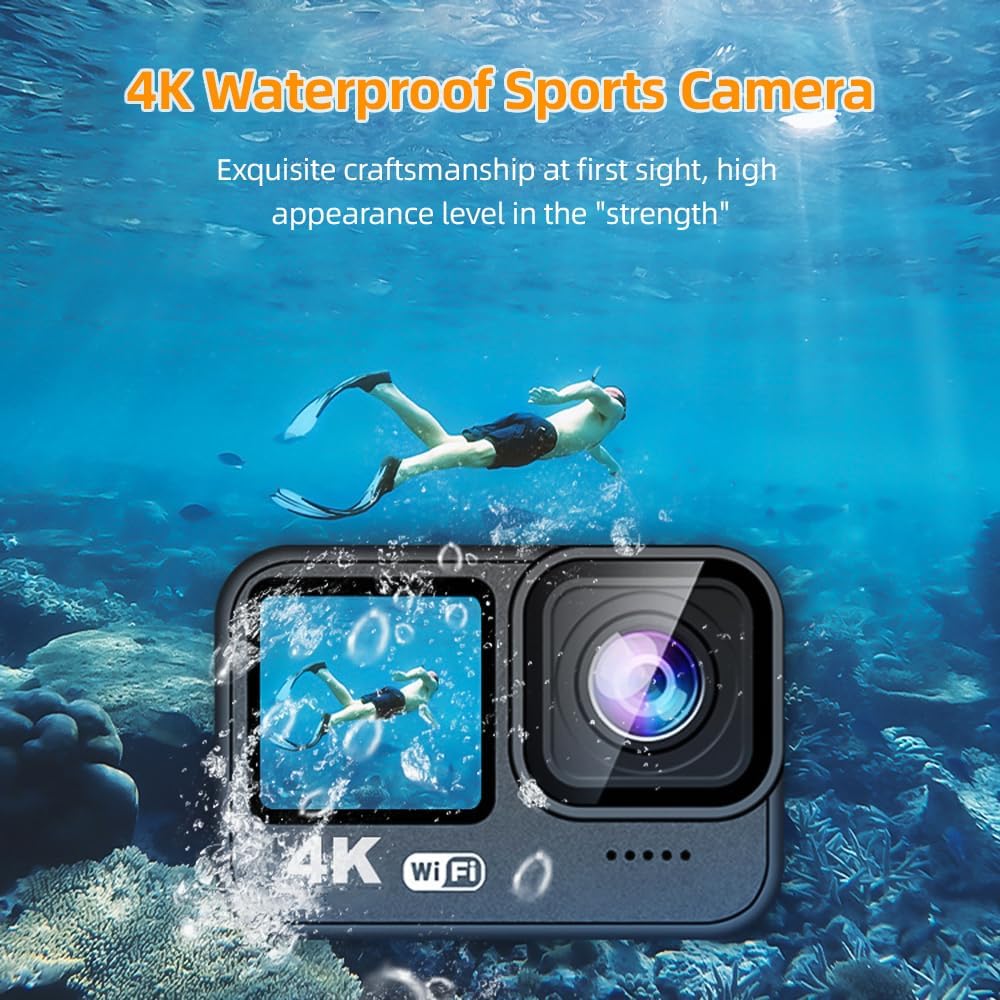 Andoer 4K Waterproof Sports Camera underwater