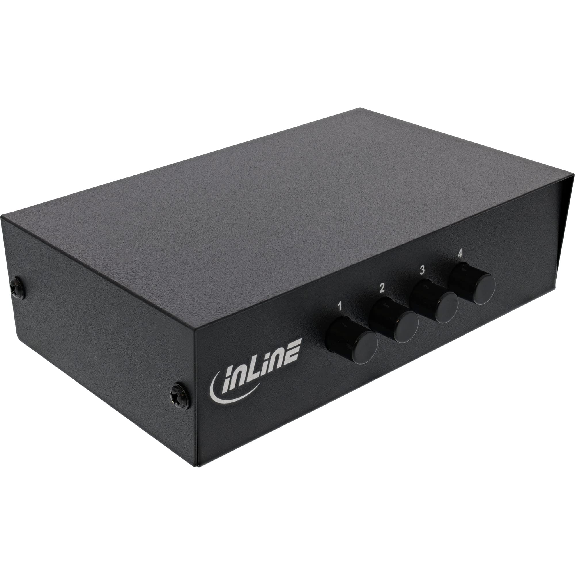 InLine® Przełącznik AV ręczny, 4-portowy, 3 x cinch in/out