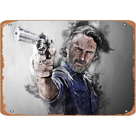 Rick Grimes Walking Dead Vintage Wall Art Poster
