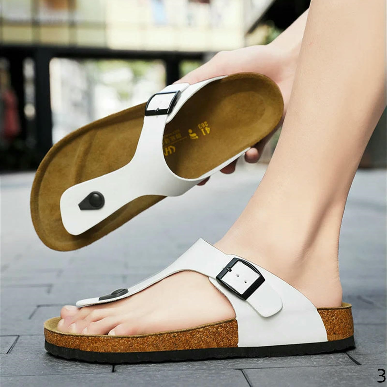 Infradito Uomo Donna Ciabatte Flip Flops Estivi degli Uomini Sandali Coppia Modelli Antiscivolo Resistente all'Usura Moda All'aperto Antiscivolo-rosso-35
