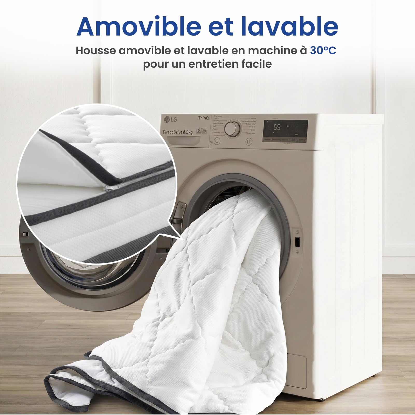 BedStory Matelas 140x190-26 cm de Haut - Confort Ferme H4 - Mousse à Mémoire de Forme Respirante avec Soutien des Bords Renforcé - Housse Amovible Lavable - Certifications CertiPUR-US® & Oeko-TEX®