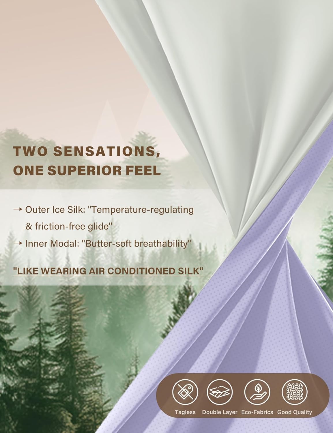 Arjen Kroos Men's Fashion Trunk Underwear 4 Pack Sexy Modal Ice Silky Boxer Briefs with Dual-Layer Color - Image 4