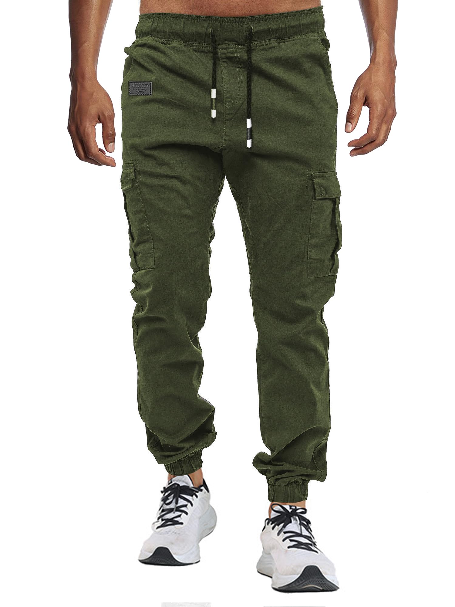 VMSUCIJ Pantaloni Jogging Uomo Pantaloni Casual Cotone Pantaloni Sportivi con Elastico in Vita con Tasche S-XXL