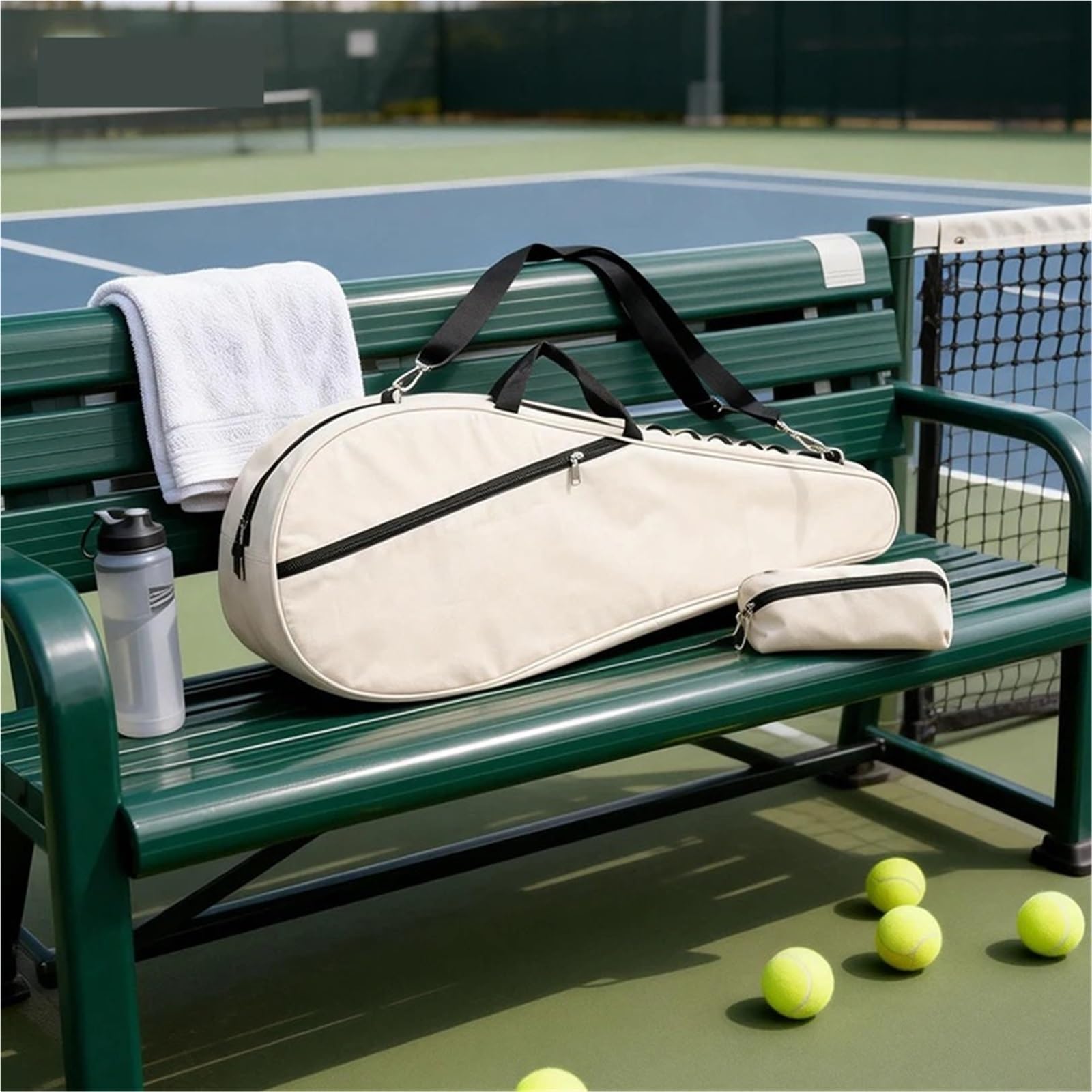 Mochila Tenis Bolsos De Hombro Individuales for Raquetas Tenis, Bolsa Bádminton, Funda Multifuncional, Volante Unisex, 1-2 Uds