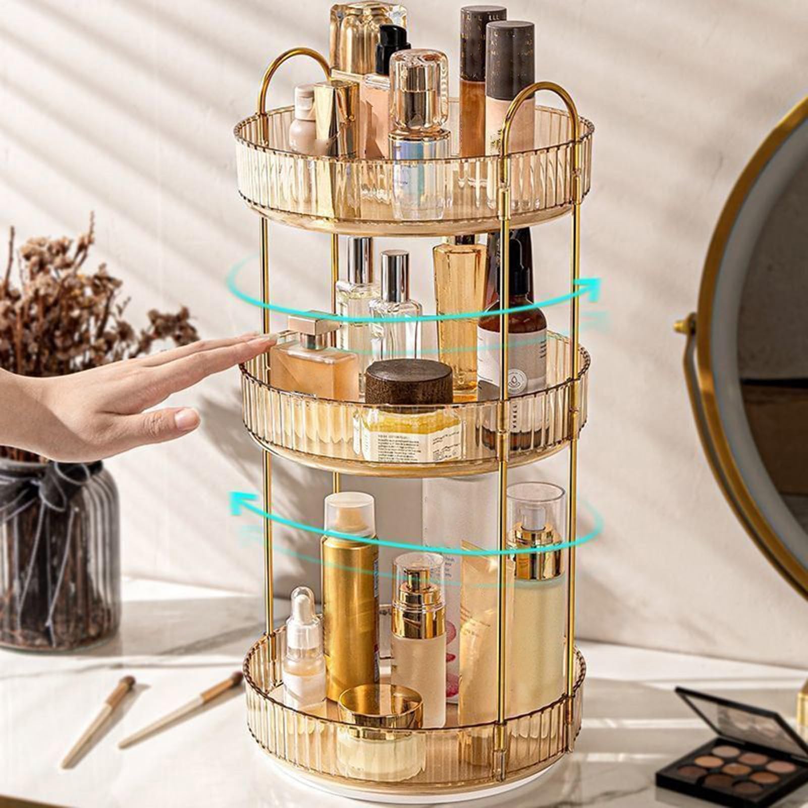 Organizzatore Di Trucco Girevole Organizzatore Trucco A 360 Gradi Rotante