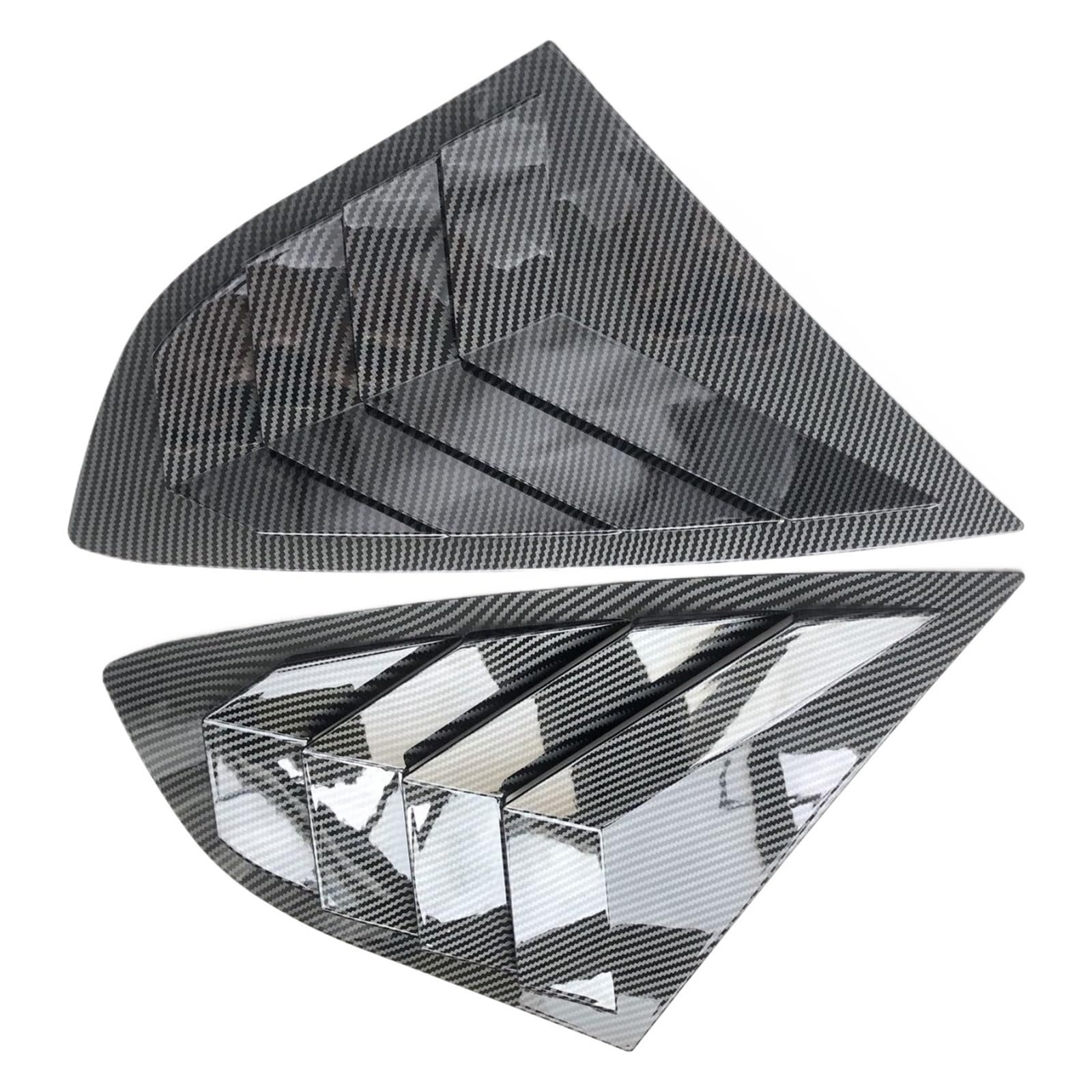 ABS Carbon Fiber Car Rear Side Vent Window Scoop Louver Cover Trim Compatible For Nissan Altima Teana 2008 2009 2010 2011 2012