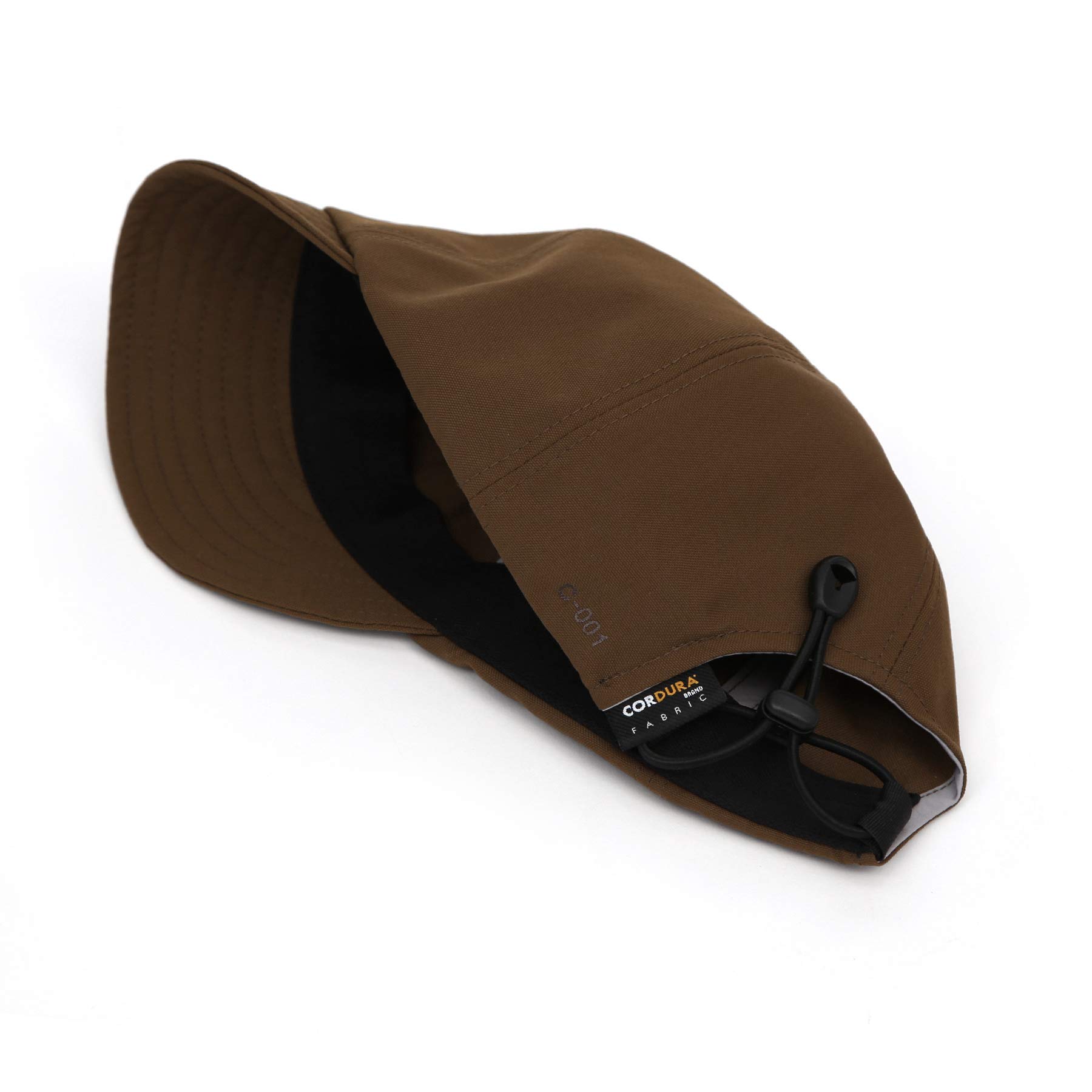 UNDECONTROL - Gorra de béisbol plegable de perfil bajo, resistente al agua y ajustable - marr�n - Medium / Large