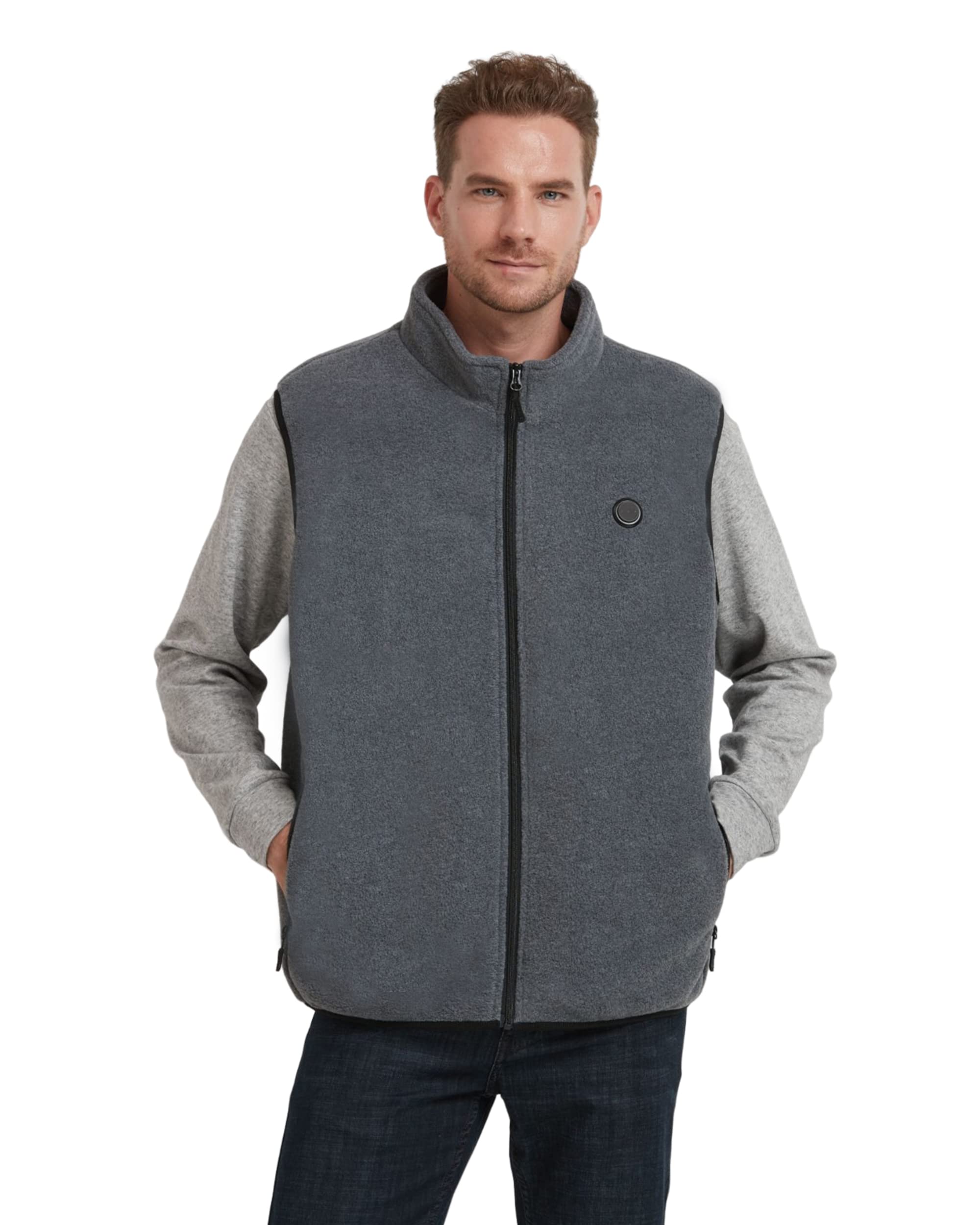 HEWINZE Gilet riscaldato in pile da donna - Gilet caldo con batteria da 7,4 V, gilet riscaldato per la caccia.