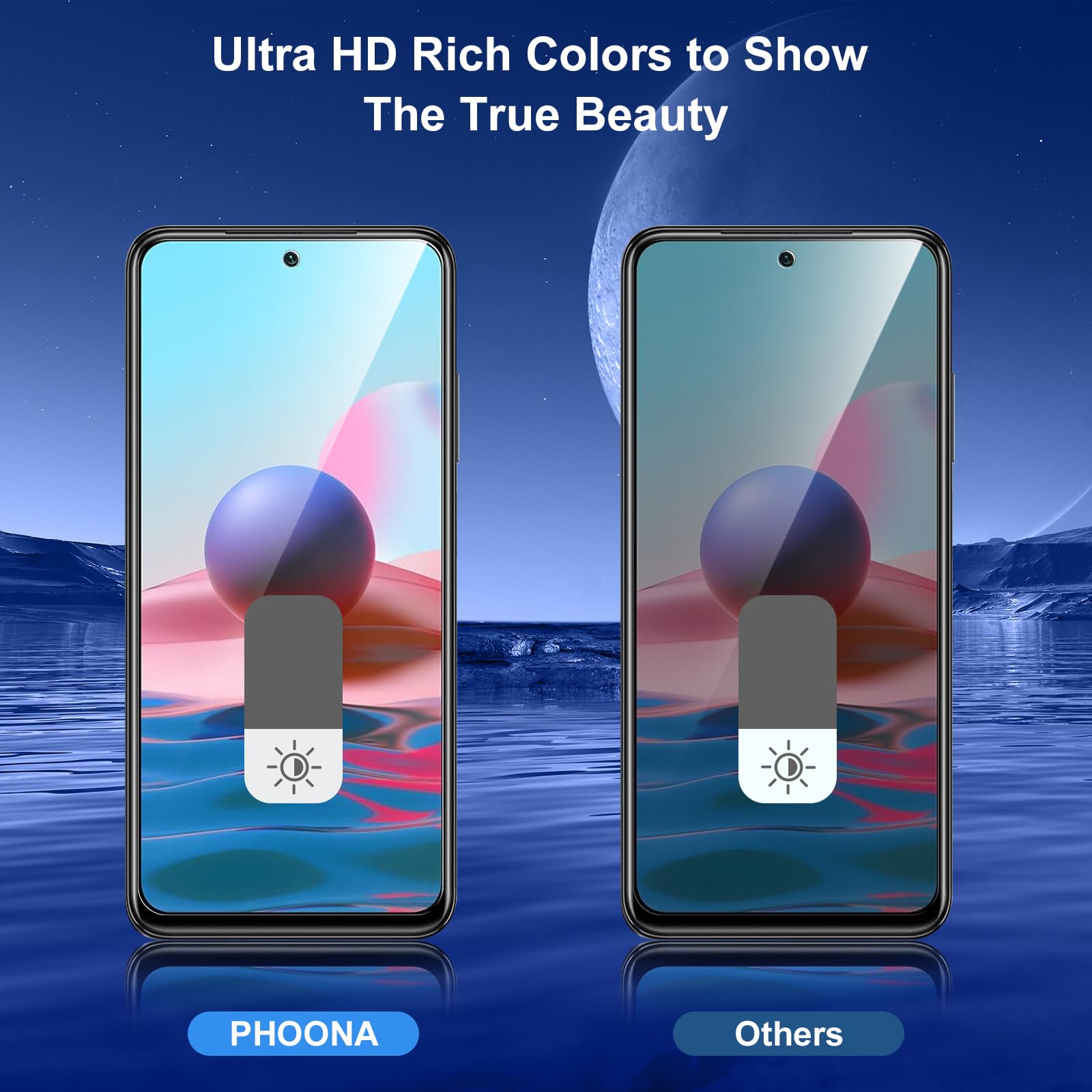 Vauki für Xiaomi Redmi Note 10 4G/10S 4G Hülle mit Schutzfolie 2 Stück