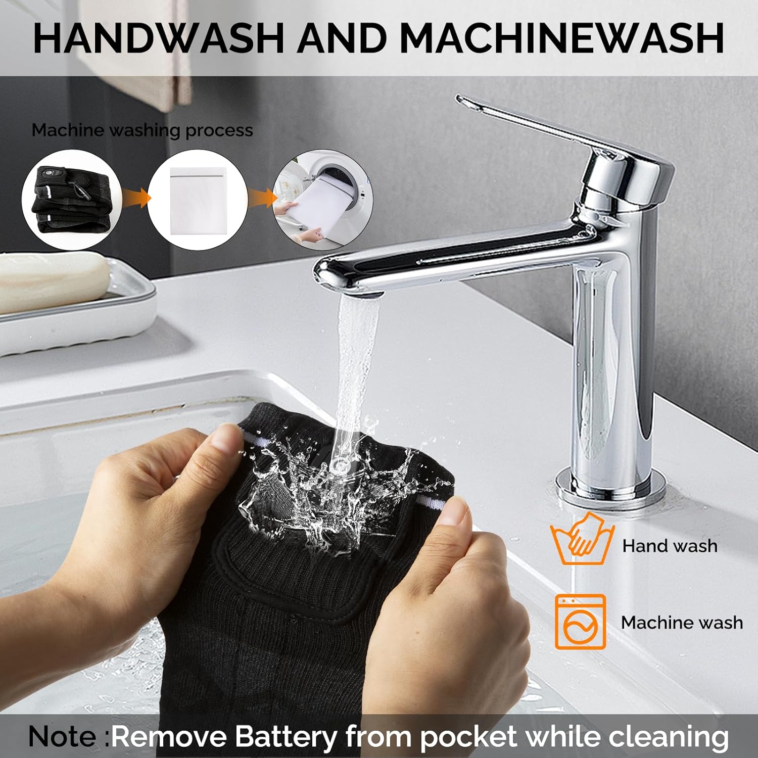 SNOW DEER Hunting Heated Socks with App Control for Men Women, Rechargeable Electric Heating Warm Sock for Motorcycle Hunting Ski Hiking Cold Winter Work - Image 7