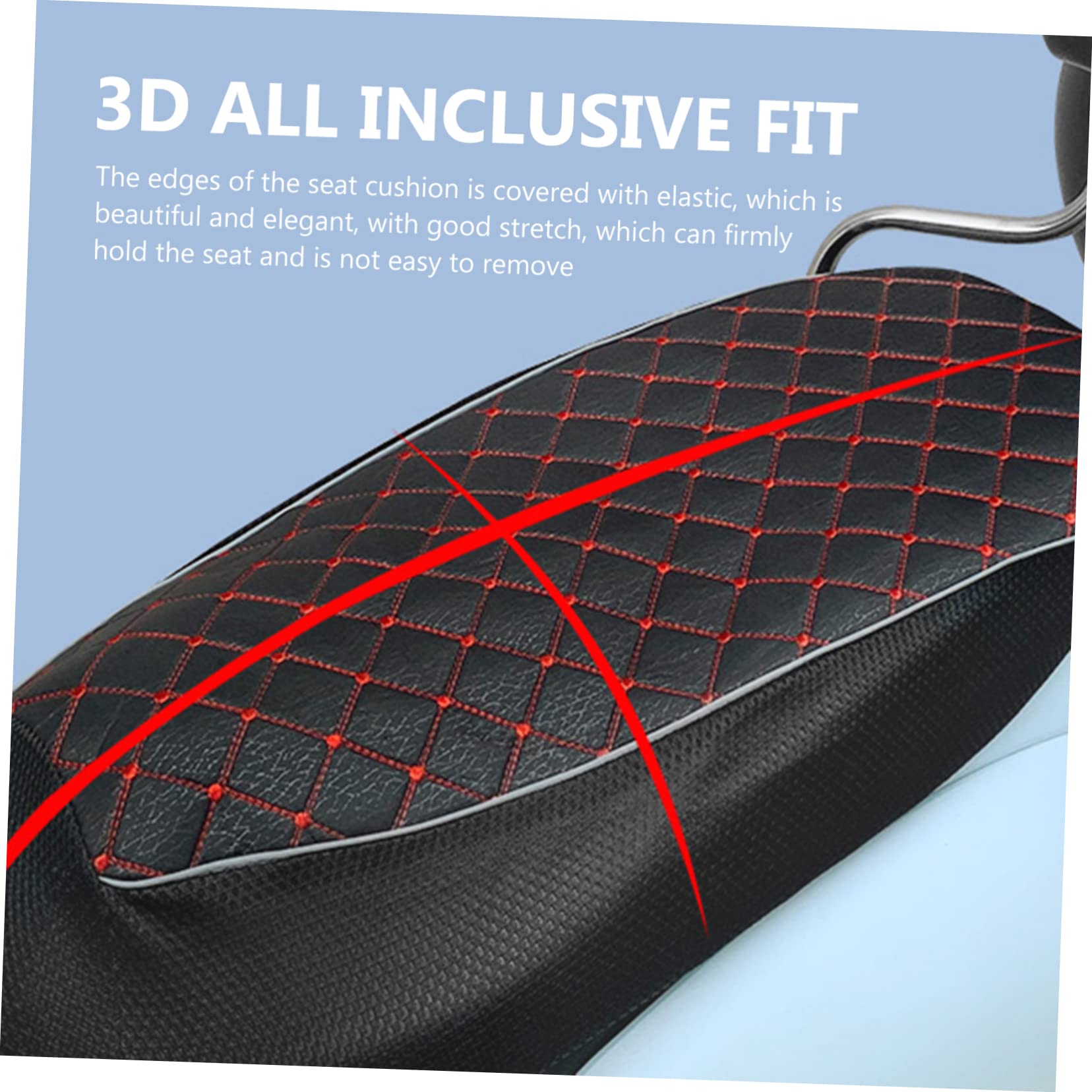 Gatuida 4pezzi Coprisella Cuscino Sella Antiscivolo e Traspirante Compatibile Con e Scooter Assorbimento Urti Elasticità Stagione Tutta