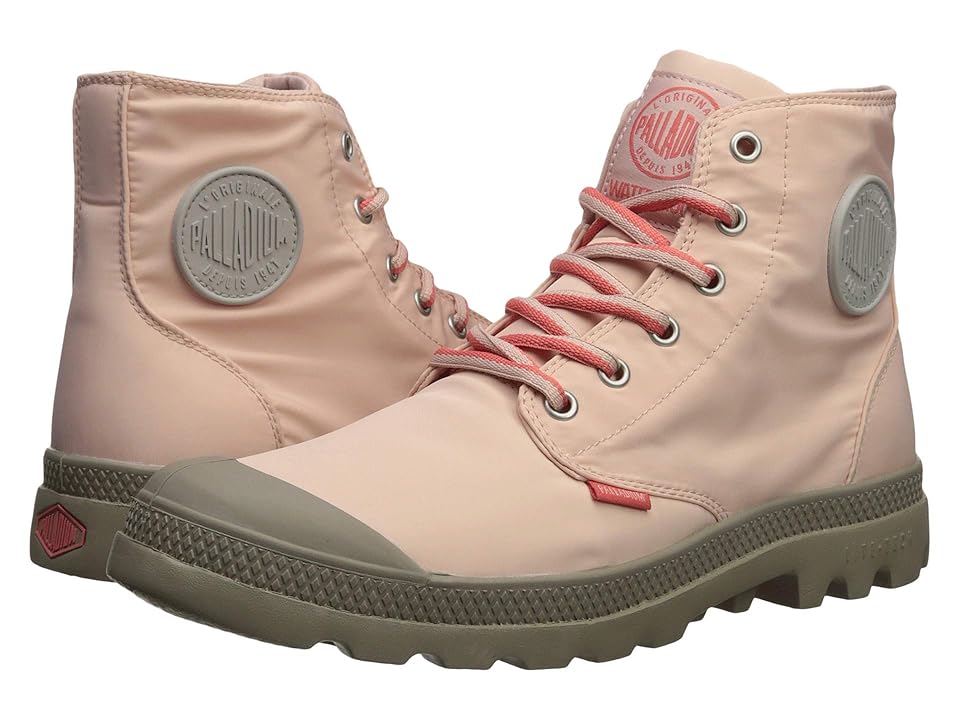 

Palladium Pampa Puddle Lite Water Proof (Peach Whip/Vintage Khaki) Lace-up Boots, Pink