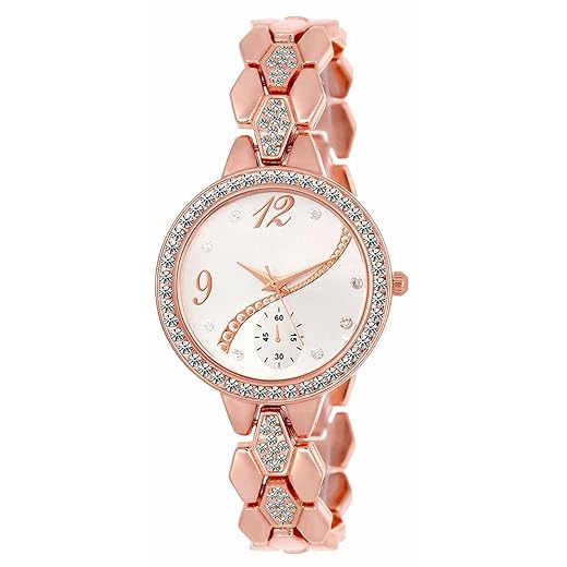 Acnos Premium Diamond Silver Watch