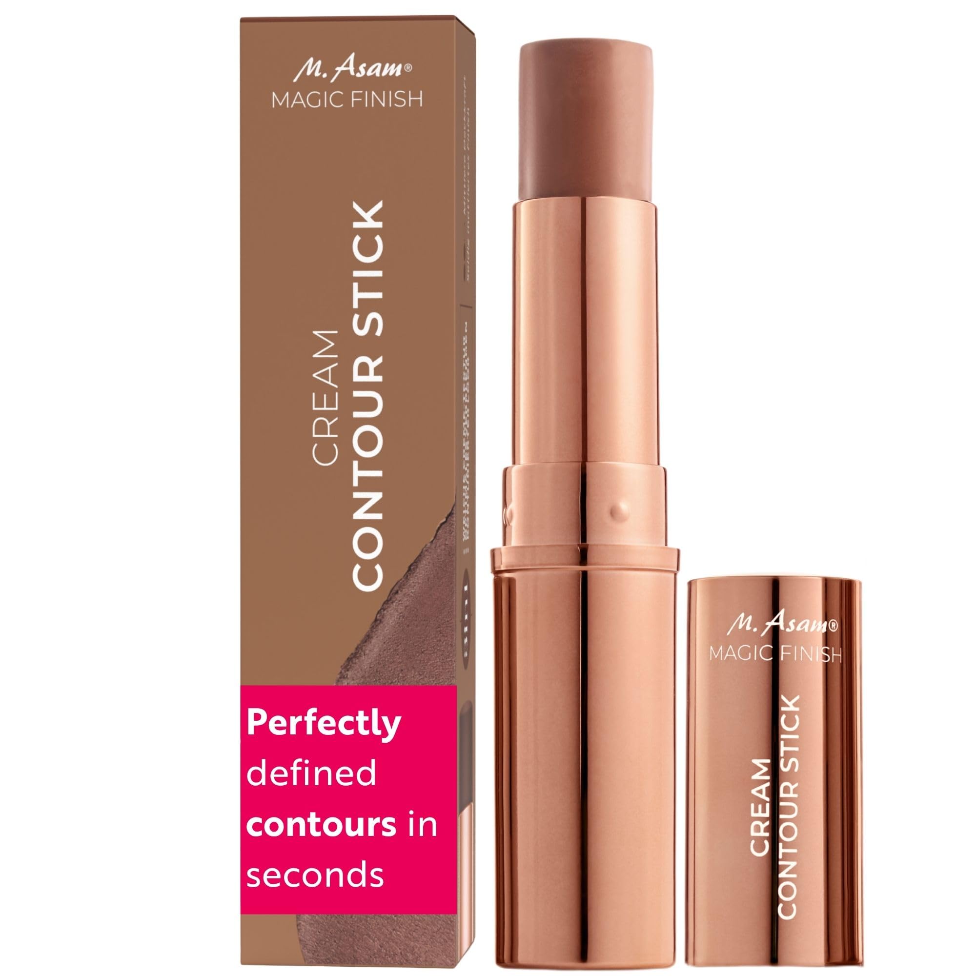 M. Asam Magic Finish Cream Contour Stick Medium-dark (0.28 Oz) 1 Count (Pack of 1) Medium-dark
