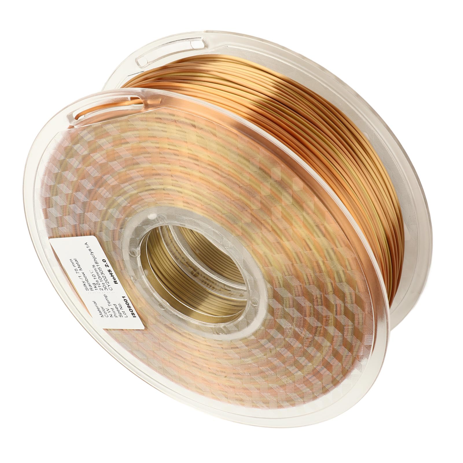 Filament do drukarki 3D jedwabny tęczowy gradient kolorów 1,75 mm materiały eksploatacyjne do drukowania starannie nawinięty żarnik PLA dla entuzjastów drukowania 3D