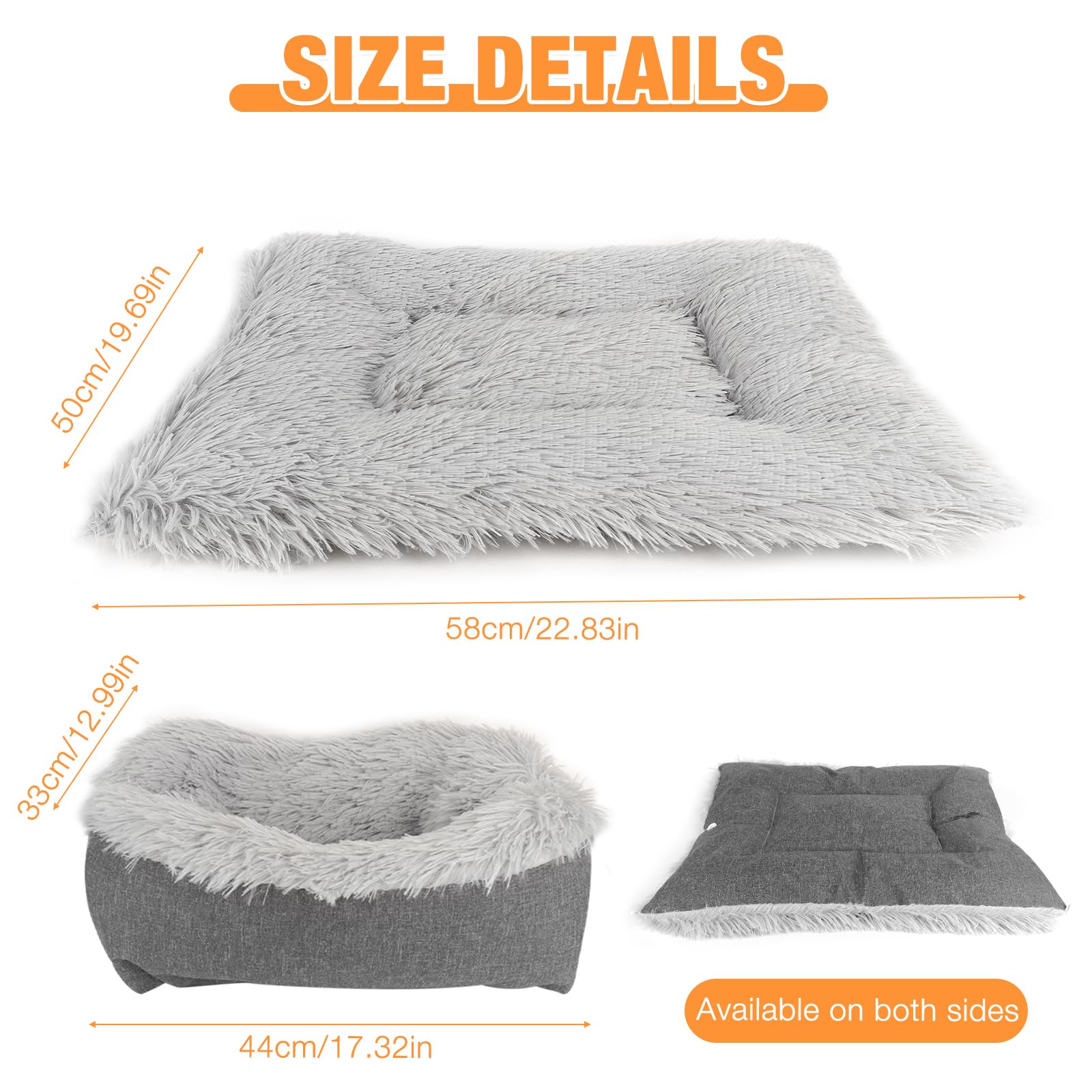 Selbstheizende Decke Katze Hunde, Weiches Katzenbett, Flauschig Selbstwärmende Katzendecke, Heizdecke Haustierbett Katzensofa, Waschbare Wärmedecke Katze für Katzen und Kleine Hunde(60*50CM)