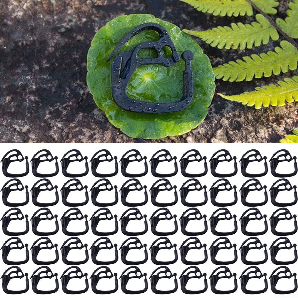 200 clips de red para pájaros, para vela, clips de plástico para red, clips de valla de jardín, accesorios de red antipájaros para uso en exteriores