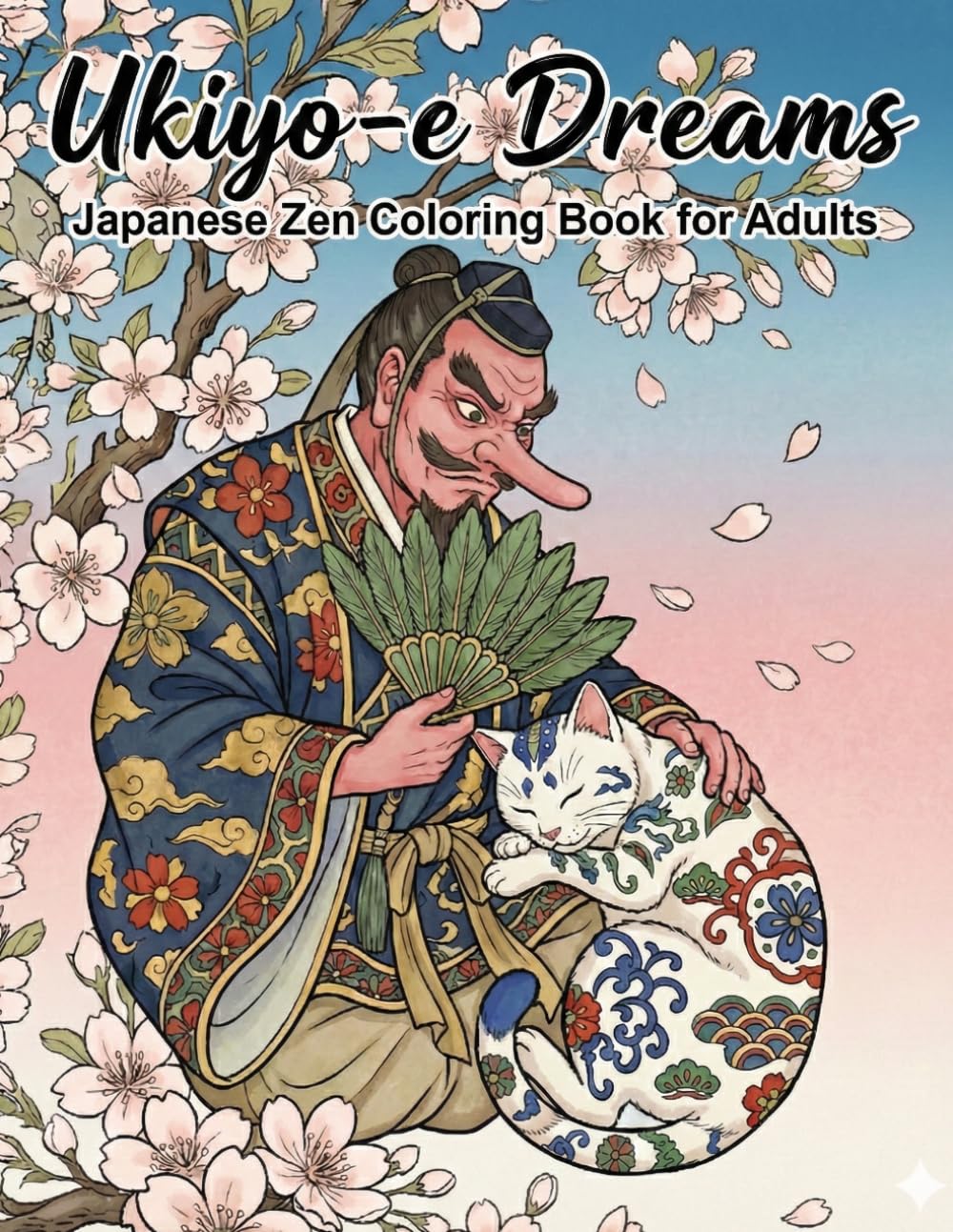 Ukiyo-e Dreams Japanese Zen Coloring Book for Adults: Traditional Japanese Woodblock Print Art Designs for Stress Relief, Mindfulness, and Zen Relaxation