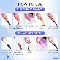 Vista 8 de Makartt Arte de Uñas en Gel 3D: Gel de Escultura 3D para Arte de Uñas, Polvo de Uñas Cromado Espejo, Esmaltes en Gel, Tallado, Pintura Metálica 3D