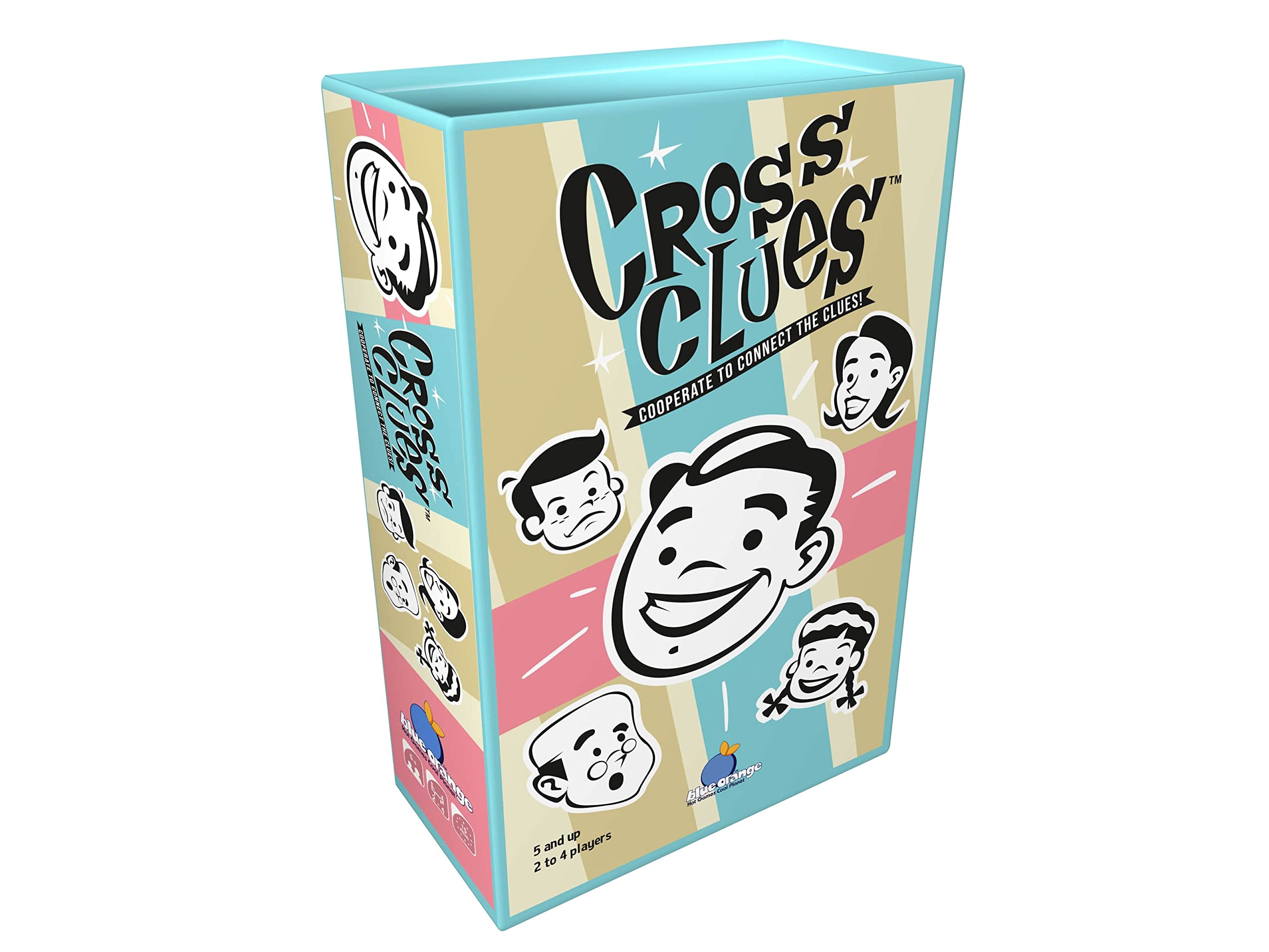 Cranio Creations - Cross Clues, Collaborate To Find The Two Words In Code, Italian Edition, Blue, 18cm x 11cm x 4cm